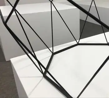 Nordic Železa veľkosť bytu obývacia izba konferenčný stolík sklenený okrúhly stôl, osemhranné transparentné