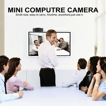Notebook, Kamera 1080P Full HD Webová Kamera s Mikrofónom Konferenčné videohovory Kamera pre Notebook/ Stolový