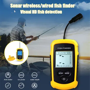 Novo 100M Prenosné Sonar LCD Ryby Nálezcovi Rybárske Nástroje Echosounder Rybárske Finder Tichom Rieky alebo Jazera, S66