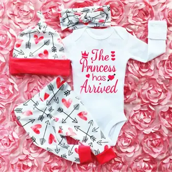 Novonarodené Deti Baby Girl Kvetinové Šaty Romper+Nohavice+hlavový most 3ks Dieťa Dievča Oblečenie Oblečenie Set