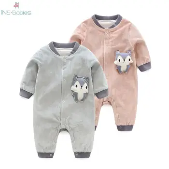 Novorodenca Chlapci Dievčatá Outwear Oblečenie Na Jeseň Čistej Bavlny Remienky Dieťa Dieťa Cartoon Oblečenie Baby Boutique Jumpsuit Pyžamá