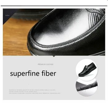 Nové 2020 Najnovšie Modely Mužov Oxfords Topánky v Elegantnom Čiernom koženom oblečení v Strednom veku Mäkké Dno Business Topánky Plus Veľkosť Footwaer