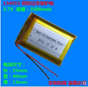 Nové 3,7 V polymer lithium batéria 3500mah 134055 vhodné pre mobilné power core DYI