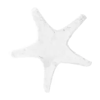 Nové Módne 3ks Živice Hviezdice Tropické Ornament Pláž Ocean Sea Star Kreatívne Domáce Party Dekorácie(Biela)