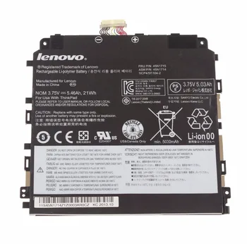 Nové Originálne Batérie pre LENOVO ThinkPad Tablet 8 series 45N1714 45N1715 45N1716 45N1717 45N1718 45N1719 3.75 V 21Wh