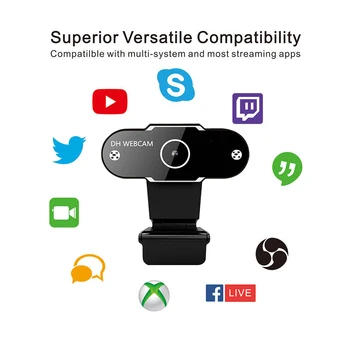 Nové Webcam Video Nahrávanie USB Webová Kamera S Mikrofónom Viaceré Funkcie Pre PC, Notebook Ploche High-definition Nahrávanie A Krása