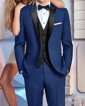 Nové módne Silver grey najlepší muž nevesty svadobné šaty Vynikajúci Muži Podnikateľskej Činnosti Vyhovovali Strany Prom Oblek(sako+nohavice+vesta+kravatu)