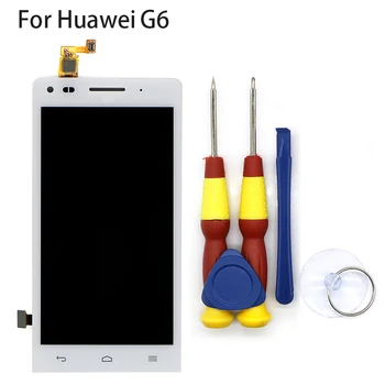 Nové originálne Dotyková Obrazovka LCD Displeji LCD Displej Pre Huawei G6 Náhradné Diely + Rozoberať Nástroj+3M lepidlo