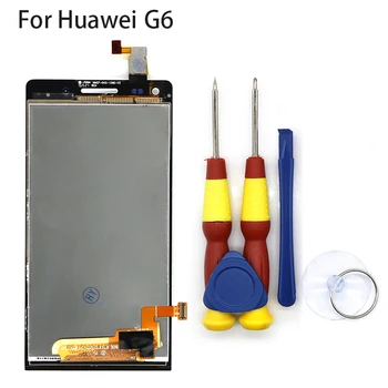 Nové originálne Dotyková Obrazovka LCD Displeji LCD Displej Pre Huawei G6 Náhradné Diely + Rozoberať Nástroj+3M lepidlo