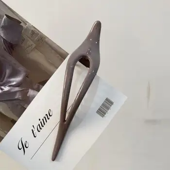 Nové temperament Morandi farba vlásenky top klip Módny dizajn farba odkvapkávanie plastové duckbill klip Pre Ženy Veľkého Copu Klip