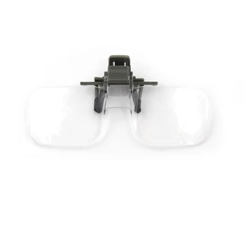 Nové zväčšovacie sklo Skladacie Handfree Klip Na Jasné Lupy HD Objektív Presné dioptrické Okuliare Šperky Hodnotenia Sledovať Repair Tool
