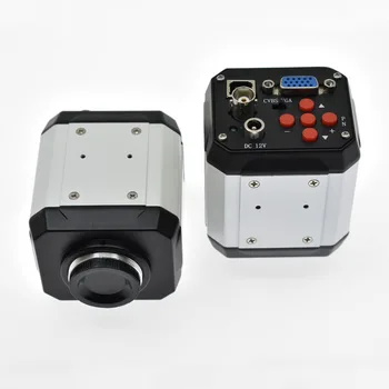 Nový C mount Adaptér 0,5 X Zameranie Nastaviteľné Trinocular Stereo Mikroskopom 3,5 X-90X Kontinuálne Zoom+2.0 MP 1080P VGA USB, BNC Fotoaparát