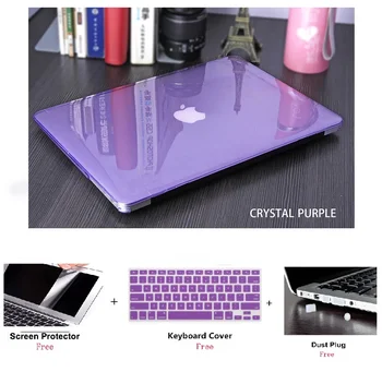Nový Crystal Notebooku puzdro Pre Apple MacBook Air Pro Retina 11 12 13 15 16 mac Book 15.4 13,3 palca s Dotyk Bar A1932 A1466 A2141