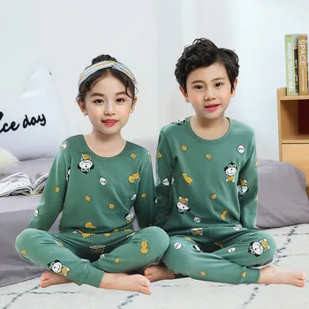Nový Dlho Puzdre Pyžamo Set Pre Deti, Dievčatá Pijama Infantil Bavlna, Baby, Dievčatá Oblečenie Cartoon Pyžamá Deti Odev Pyžamá
