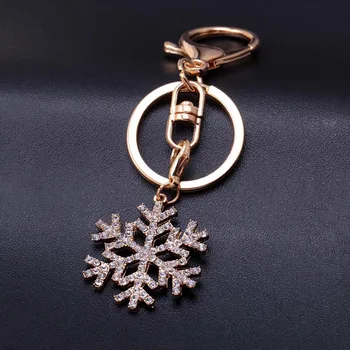 Nový Príchod Snowflake Keychain módne Farby Keyring Pre Ženy Šperky Darček Roztomilý Snowflake Kľúč Reťazca