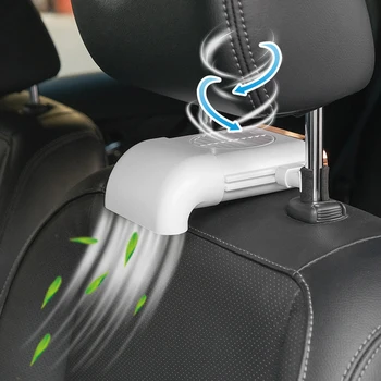 Nový USB Auto Ventilátor autosedačky Späť Ventilátor 3-Rýchlosti Tichý Gale Chladenie Mini autosedačky Ventilátor