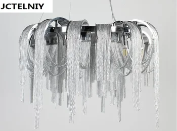 Nový dizajn LED hliníkové luxusné lustre svetlo Zlato/striebro môže byť prispôsobené