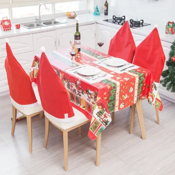 Nový typ jednorazové dekoratívne vytlačené PVC obrus na Vianoce čipky obrus jedálenský stôl handričkou