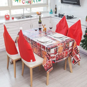Nový typ jednorazové dekoratívne vytlačené PVC obrus na Vianoce čipky obrus jedálenský stôl handričkou
