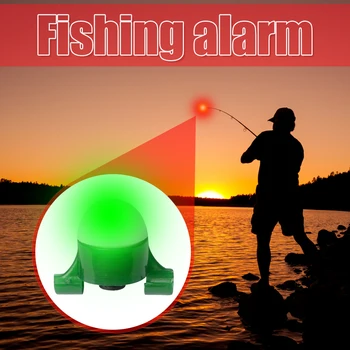 Nočný Rybolov, Ľahké Sústo Indikátor Rybárske Bite Alarm Smart Skus Tyč Tip Kapor na Vonkajšie Rybárske Prenosné Príslušenstvo