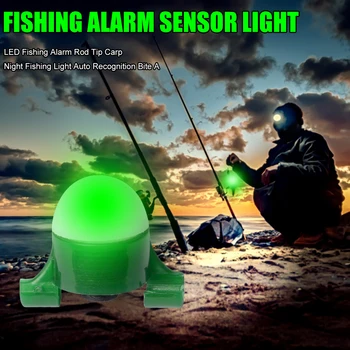 Nočný Rybolov, Ľahké Sústo Indikátor Rybárske Bite Alarm Smart Skus Tyč Tip Kapor na Vonkajšie Rybárske Prenosné Príslušenstvo