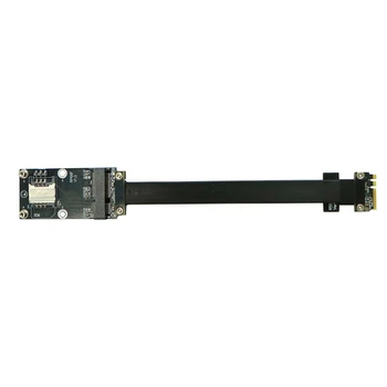 NÁRAST-MPCIe M. 2 Tlačidlo A. E. Predlžovací Kábel , Mini Pcie MPCI-E Karty do NGFF M2 A. E. Slot pre Rozšírenie Kábel Adaptéra