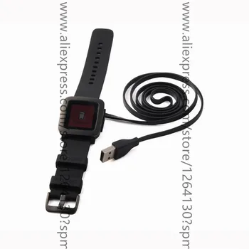 Náhradné USB Nabíjanie Nabíjací Kábel, Nabíjačka, USB Kábel pre Kamienkové 1th Hodinky / 2. Ocele / 3. Čas Smart Hodinky Smartwatch