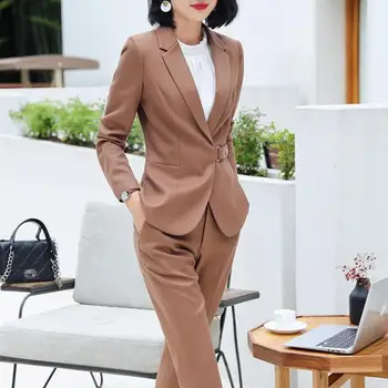 Obleky Dve Dielna Sada Formálne Ženy Pracovného Elegantný Štýl Bunda, Sako Mini Sukne Ženy Office Nosenie Dámy
