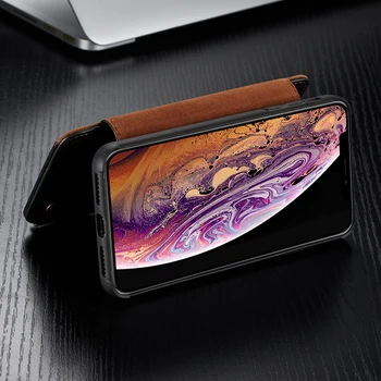 Odnímateľný Kožené puzdro Pre iPhone 11 Pro Max 6 6S SE 2020 Zips Flip Telefónu puzdro Pre iPhone XS Max X XR XS 8 7 Plus Peňaženky Prípade