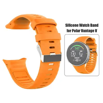 Odolné Hodinky Remienok Multi-function Silikónové Priedušná Watchband Náramok Popruhu Pásu pre Polar Vantage V Smartwatch