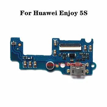 Originálne USB Nabíjací Dok Port Flex kábel Pre Huawei Užite si 5S TAG-AL00 CL00 TL00 USB konektor Nabíjačky doska + Konektor pre Mikrofón