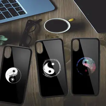 Osem Diagramy Taiji Yin Yang Telefón Prípade PC pre iPhone 11 12 pro XS MAX 8 7 6 6 Plus X 5S SE 2020 XR