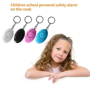 Osobné Bezpečnostné Alarm Keyring Anti-útok Zabezpečenia Ochrany Poplachový Deti Školy Upozornenie Mini Vajíčko Tvar Ženy LESHP
