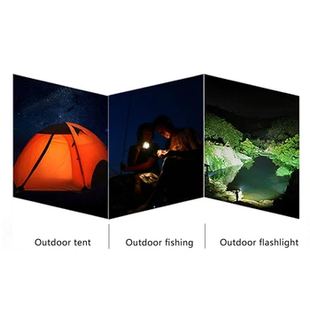 Outdoor Camping Stan USB Ventilátor Svetla 10 LED Nabíjateľné Svietidlo Jasné svetlo Power Bank Funkciu potreby na Kempovanie Príslušenstvo