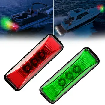 Oválne Svetlo Morských Lodí Luk LED Smerové Svetlá Červená+Zelená Stern Pravého Svetla Palube Nepremokavé Luk Pontón Svetlá
