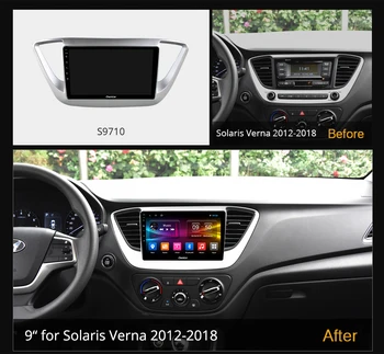 Ownice Android 10.0 Auto, PC, DVD, GPS Prehrávač Hyundai solaris verna 2012 - 2018 Optický Auto Rádio, Prehrávač Videa SPDIF 6 G 1280G