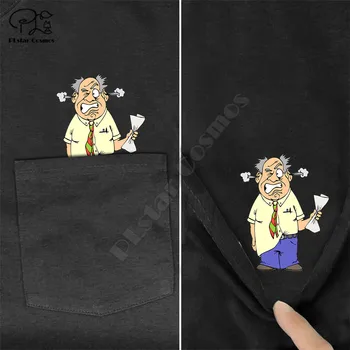 PLstar Vesmíru T Shirt Módne letné vrecku červ vytlačené t-shirt mužov pre ženy, košele, topy zábavné bavlna tees drop shipping