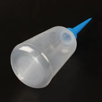 PPYY NOVÉ -250ml Jasné Biele Modré Plastové Tekuté Lepidlo Aplikátor Fľašu