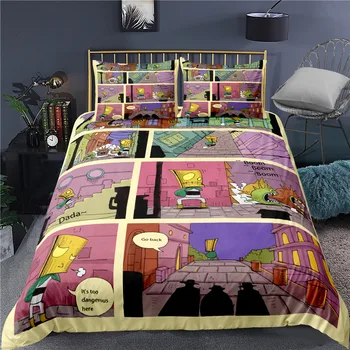 Parný Dieťa Komické 3D posteľná bielizeň Nastaviť Dospelých Kryt Nastaví Obliečky Posteľná Bielizeň List jednoduché Dvojité Kráľovná King size Qulit Zahŕňa