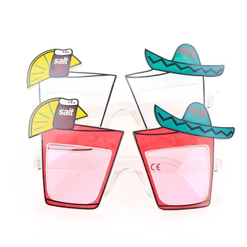 Party Okuliare, Zábavné Citrónovej Šťavy Koktail Víno Mexické Štýl Dovolenku Pláže Sunglasse Nočný Bar Club Výzdoba 2 Farby
