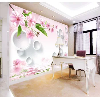 Pearl flower gold leaf motýľ lásky kvet, romantické, TV joj, steny vlastnú tapetu 8D nepremokavé steny pokrýva