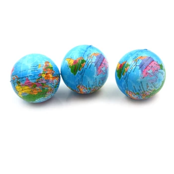 Pena Loptu Prebiť Relaxačná Hračka Planéte Zem Loptu Squishies Pomaly Rastúce Mapa Sveta