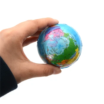 Pena Loptu Prebiť Relaxačná Hračka Planéte Zem Loptu Squishies Pomaly Rastúce Mapa Sveta