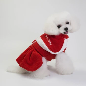 Pes Vianočný Kostým, Šaty pre Malé Psy, Mačky Dievča Chlapci Červená Santa Claus Jumpsuit Milovníkov Oblečenie Šteňa Šaty Pet Kostým