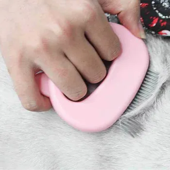 Pet Masáž Kefou Shell Tvarované Držadlo Pet Grooming Masáž Nástroj Na Odstránenie Voľné Chĺpky Iba Pre Mačky