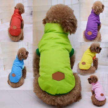 Pet Teplý Kabát Zimný Psov, Oblečenie Šteňa Zahustiť Vesta Kostým Chihuahua Teddy Psa Pevné Blúzka pre Malé Psy