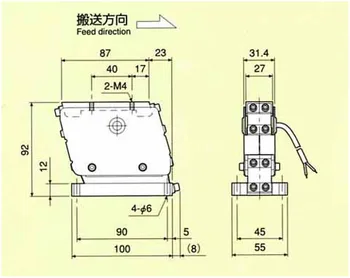 Piezoelektrické lineárne feeder jednotky base vibrátor presnosť PEF-L25A