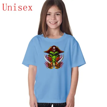 Pirát Alien boy šaty t shirt chlapcov dospievajúce dievčatá oblečenie deti oblečenie dievčatá od 8 do 12 pekné pohode populárne