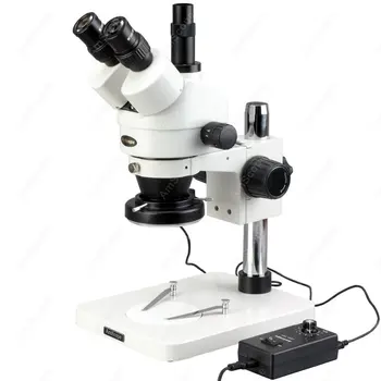 Pitvať Zoom, Stereo Mikroskopom-AmScope Dodávky 7X-45X Trinocular Inšpekcie Pitvať Zoom, Stereo Mikroskopom+ 144-LED Svetlo