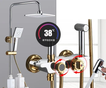 Platinum sprcha nastaviť termostatické vaňa, batérie, vaňa, batérie, displej s digitálnym inteligentná regulácia teploty sprcha set